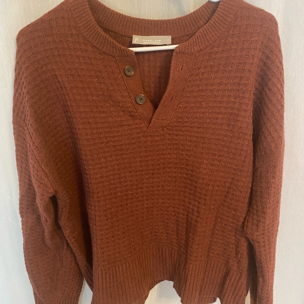 Everlane Belgian-Waffle Henley in ReCashmere